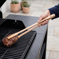 Profi-Grillzange aus Buchenholz verschraubt 60 cm 3