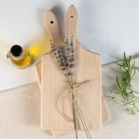 Schneidebrett mit Griff Buchenholz 30 x 14 x 2 cm 3