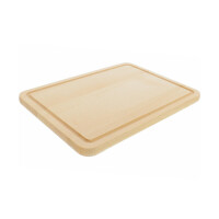 Buchenholz Schneidebrett mit Saftrille 30 x 22 x 1,5 cm 7