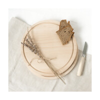 Schneidebrett rund mit Saftrille Buchenh gallery