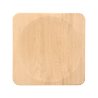 Kräuter Schneidebrett aus Buchenholz 20 x 20 x 3 cm 4