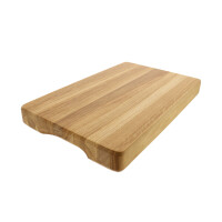 Eichenholz Hackblock 40 x 25 x 4 cm längs lamelliertes 