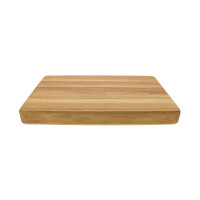 Eichenholz Hackblock 40 x 25 x 4 cm längs lamelliertes 