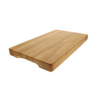 Schneidebrett Eiche massiv mit Griffmulden 50 x 30 x 4 cm