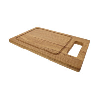 Schneidebrett Eichenholz mit Griff 39 x 24 cm