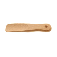 Kurzer Schuhlöffel aus geöltem Buchenholz 15 cm 4