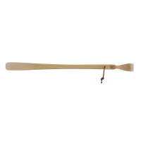 Schuhlöffel mit Rückenkratzer 58 cm aus Buchenholz