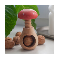 Nussknacker Fliegenpilz aus Buchenholz 10 cm 4