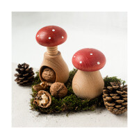 Nussknacker Fliegenpilz aus Buchenholz 10 cm 5