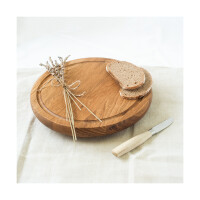 Schneidebrett Eichenholz rund 25 cm 5