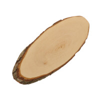Rindenbrett oval Erlenholz 40 cm 4