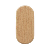 Flaschenöffner aus Buchenholz 10 cm mit Edelstahl-Kapse