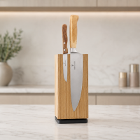 Magnet-Messerblock Eiche drehbar mit Gus gallery