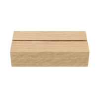 Kleiner Eichenholz Tischaufsteller mit 2 mm Nut 10 × 5