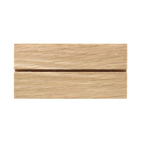 Kleiner Eichenholz Tischaufsteller mit 2 mm Nut 10 × 5