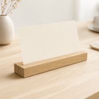 Eichenholz Tischaufsteller mit 3 mm Nut 21 × 6 cm 5