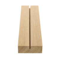 Eichenholz Tischaufsteller mit 3 mm Nut 21 × 6 cm 6