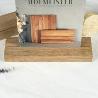 Eichenholz Tischaufsteller mit 3 mm Nut 21 × 6 cm 7