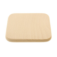 Untersetzer quadratisch aus Buchenholz 10 x 10 x 1 cm 4