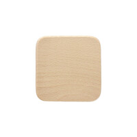 Untersetzer quadratisch aus Buchenholz 10 x 10 x 1 cm 6