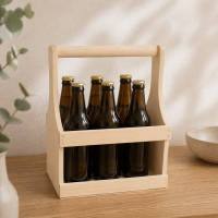 Flaschenträger Holz für 6 Bier gallery