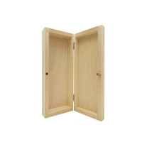 Stiftebox Kiefernholz Federmappe aufklappbar 20,5 x 8 x 4 cm