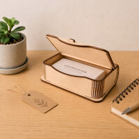 Visitenkartenbox Holz 11 x 7 x 3 cm gallery
