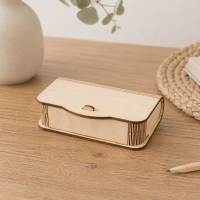 Visitenkartenbox Holz 11 x 7 x 3 cm 3