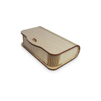 Visitenkartenbox Holz 11 x 7 x 3 cm 4