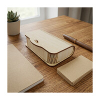 Visitenkartenbox Holz 11 x 7 x 3 cm 5