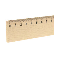 Buchenholz Lineal 30 cm für Schule, Büro & Hob