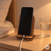 Smartphone-Ständer Eiche rund 13 cm gallery