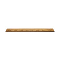 Lineal Eichenholz 40 cm mit eingravierter Millimeterskala 6